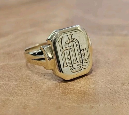 Bague sceau 585 taille - en, or