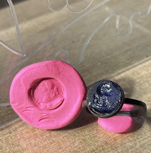 Ancienne bague sceau xviii - bague,