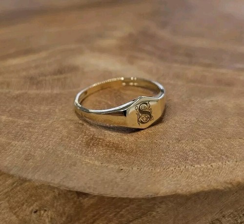 Bague sceau 585 taille - bague, en