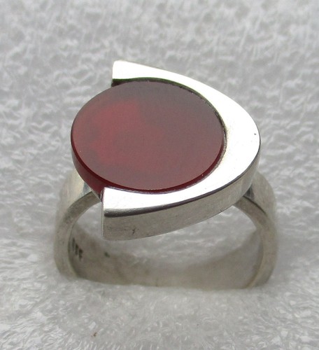 Bague vintage 835 argent avec - argent,