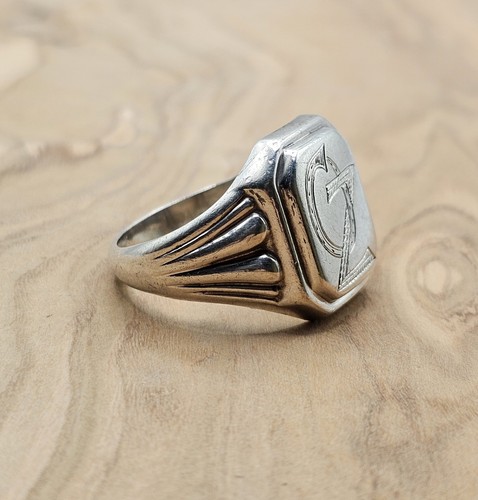 Bague sceau taille - -,